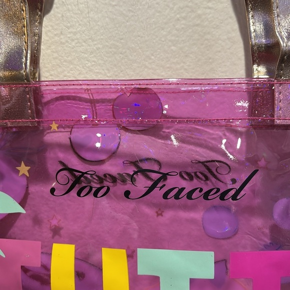 Too Faced Pink Tutti Frutti Tote Bag - Picture 4 of 7
